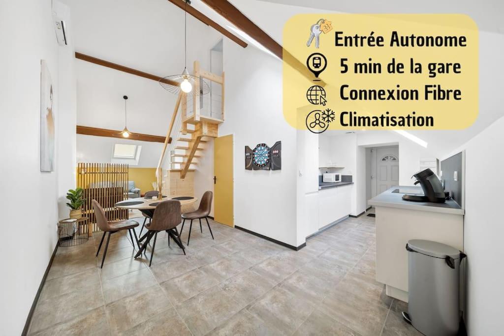 Апартаменты Le Duplex Moutarde Чалон-Сур-Салне Экстерьер фото